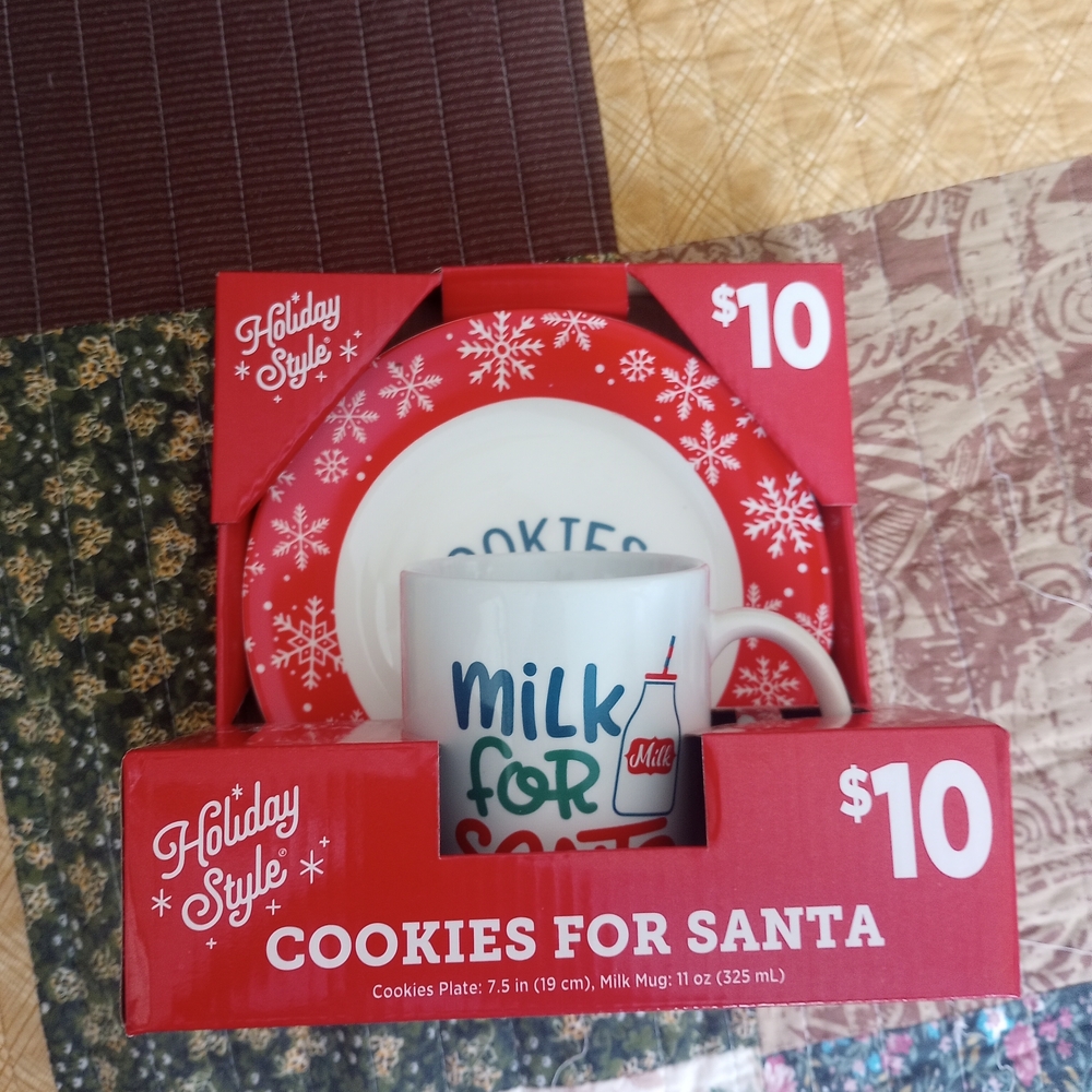 Holiday Style Cookies for Santa Set